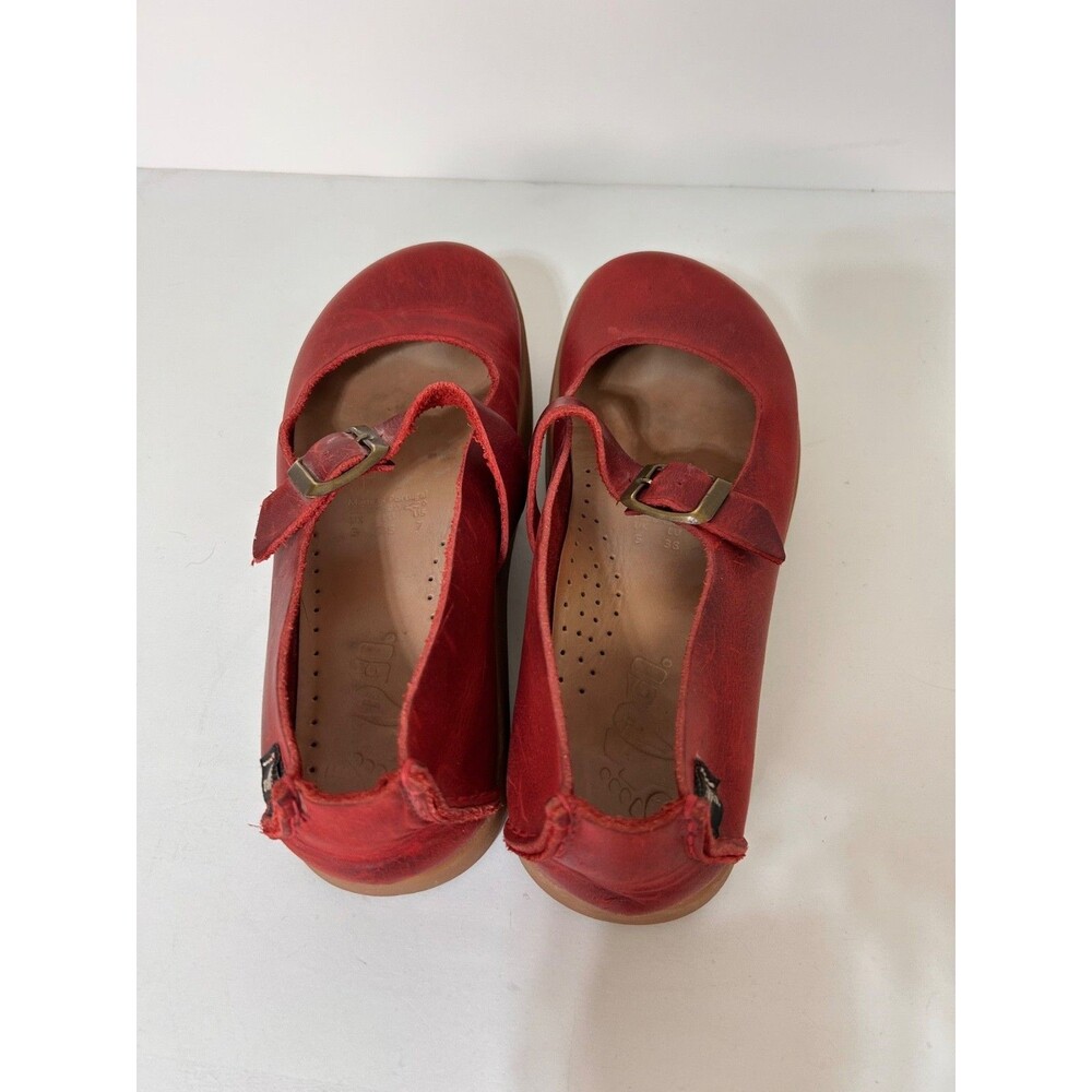 Yogi Womens size 7 Shoes Sharpe Leather Scarlet Red Mary Janes - Picture 12 of 13